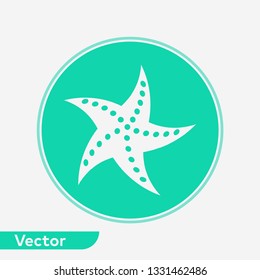 Starfish vector icon sign symbol