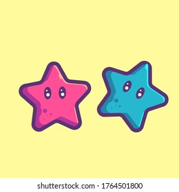 starfish vector icon. summer icon concept