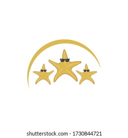 starfish vector illustration design template