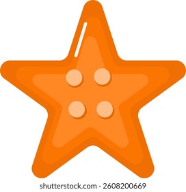 starfish vector illustration isolated on white star icon cartoon cute