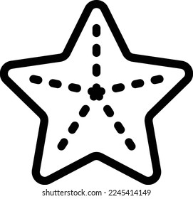 starfish  Vector illustration on a transparent background. Premium quality symmbols. Thin line vector icons for concept and graphic design.