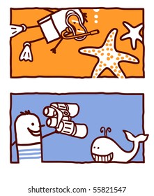 starfish & whale