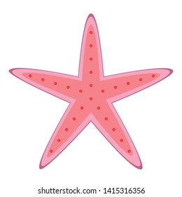 starfish wildlife on white background vector illustration