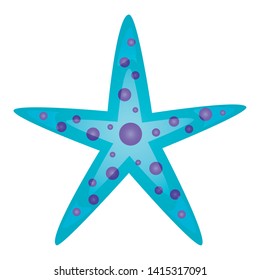 starfish wildlife on white background vector illustration vector illustration
