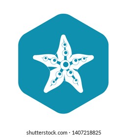 Starfishicon. Simple illustration of starfish vector icon for web