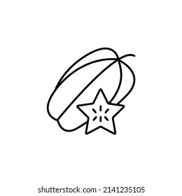 starfruit icons  symbol vector elements for infographic web