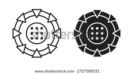 Stargate icon isolated vector Illustration. Vector pictogram for web and app