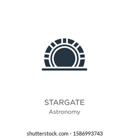 Stargate icon vector. Trendy flat stargate icon from astronomy collection isolated on white background. Vector illustration can be used for web and mobile graphic design, logo, eps10