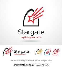 Stargate Logo Template Design Vector