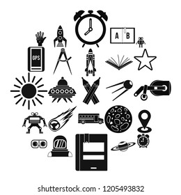 Stargazing icons set. Simple set of 25 stargazing vector icons for web isolated on white background