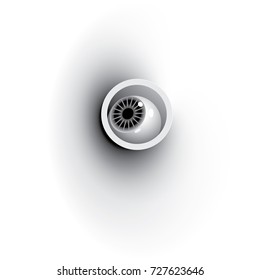 Staring 3D eye. Can be used as a background or as an element for various visual projects.