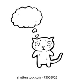 staring cat cartoon character