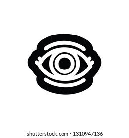 staring eye icon symbol