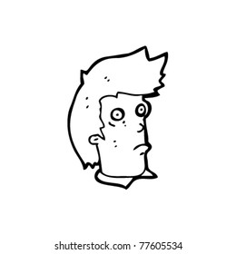 staring face cartoon