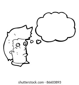 staring man cartoon