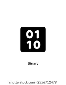 A stark black and white image depicting a sequence of binary digits