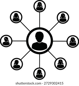 A stark image displays a bold black circle containing a black triangle against a completely white backdrop.