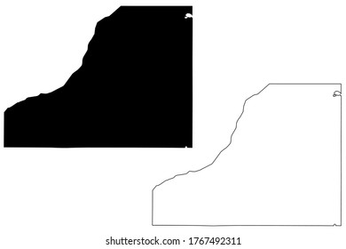 Starke County, Indiana (U.S. county, United States of America, USA, U.S., US) map vector illustration, scribble sketch Starke map