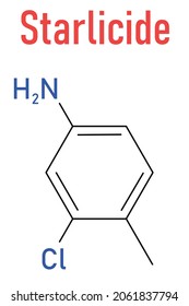 Starlicide avicide molecule (gull toxicant). Skeletal formula.