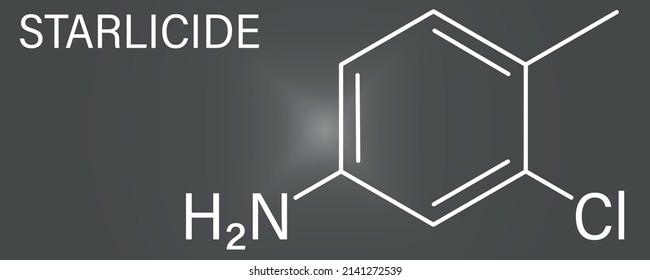 Starlicide avicide molecule (gull toxicant). Skeletal formula.