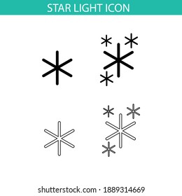 Starlight icon set, eps 10