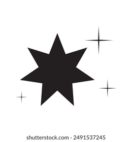 starlight icon vector illustration logo design