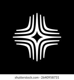 starlight minimalist logo loght four line