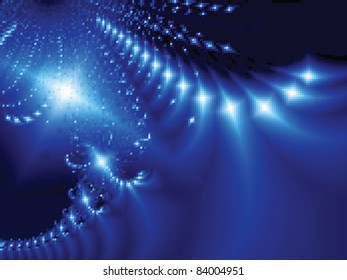 Starlight night. Vector illustration