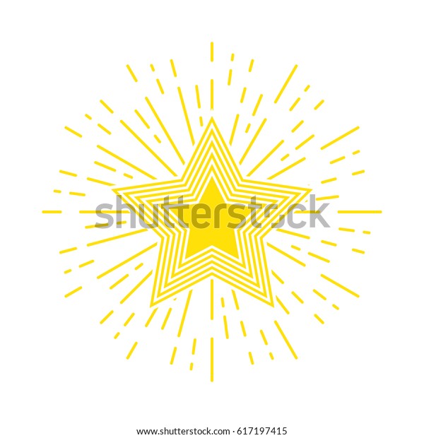 Starlight Star Burst Logo Stock Vector Royalty Free