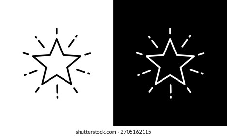 Diseño de conjunto de iconos de Starlight White
