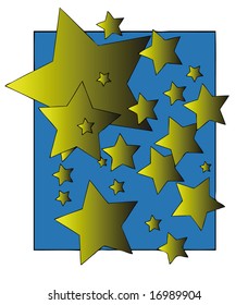 starlights in the night - isolated illustration (vector eps format)