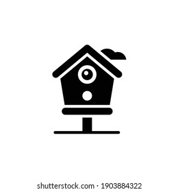 Starling Box vector solid icon style illustration. EPS 10 file