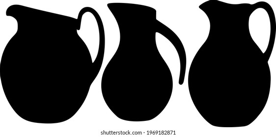 Starnin water jugs. Vector image. 