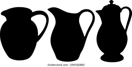Starnin water jugs. Vector image. 