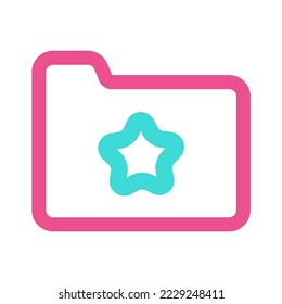 Starred Bookmark Folder Icon Two Style