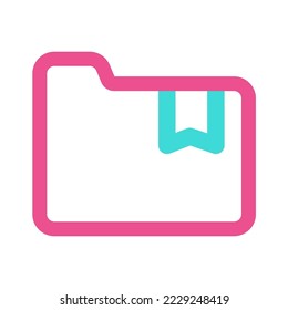 Starred Bookmark Folder Icon Two Style