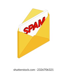 Icono isométrico de mensaje estelar trazo editable