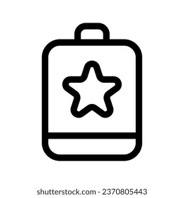 Starred Task Icon Vector Symbol Design Illustration