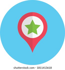 Sternchen-Vektorflachsymbol