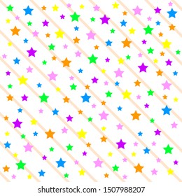 Starry background with diagonal lines.