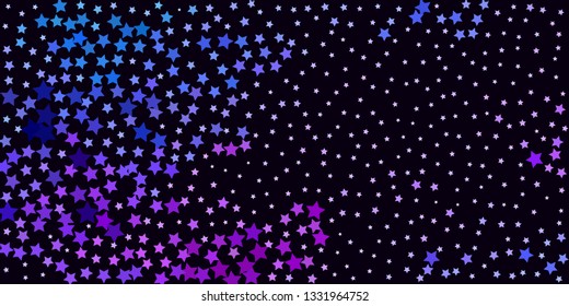 Starry background. Glitter design for greeting card, banner, Christmas and New Year card, party decor. 