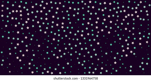 Starry background. Glitter design for greeting card, banner, Christmas and New Year card, party decor. 