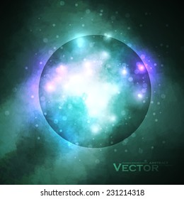 Starry background, rich star forming nebula, colorful abstract illustration eps10