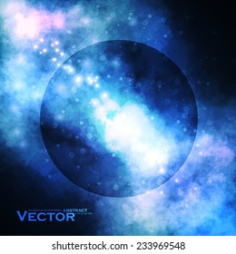 Starry background, rich star forming nebula, colorful abstract illustration eps10