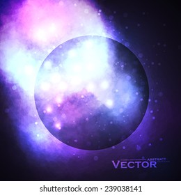 Starry background, rich star forming nebula, colorful abstract illustration eps10