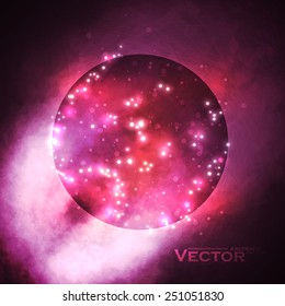 Starry background, rich star forming nebula, colorful abstract illustration eps10