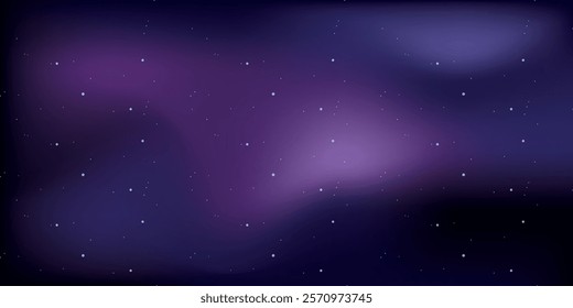 Starry background with space nebula. Vector