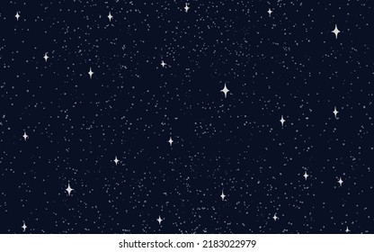 Starry background with stars vector