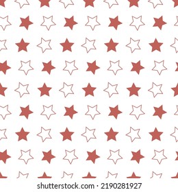 Starry background for textile and wrapping paper, star seamless pattern