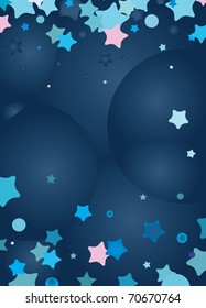 Starry background. Vector illustration